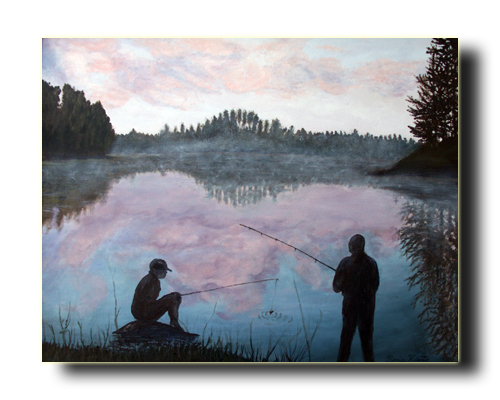 Two Men Fishing